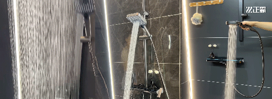 不同花灑出水1
